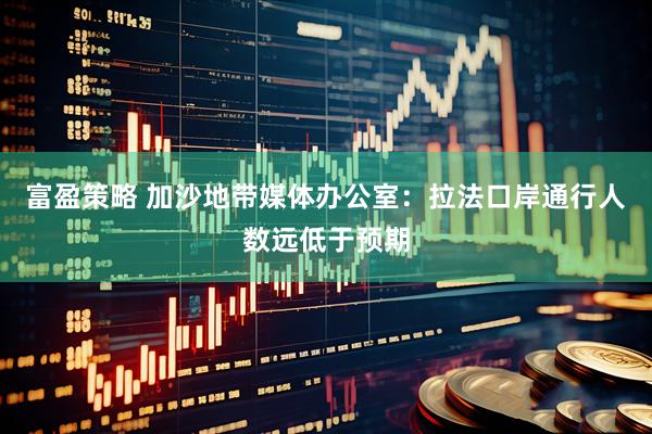 富盈策略 加沙地带媒体办公室：拉法口岸通行人数远低于预期